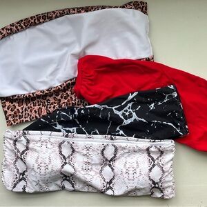 SHEIN bundle of 4 bandeau tops M